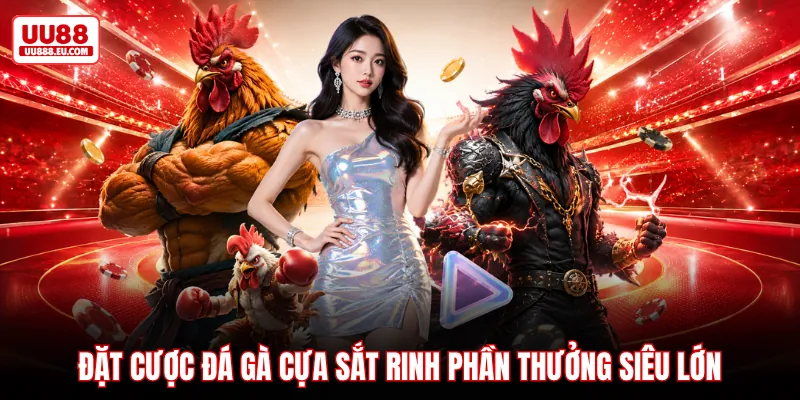 Đặt cược đá gà cựa sắt rinh phần thưởng siêu lớn