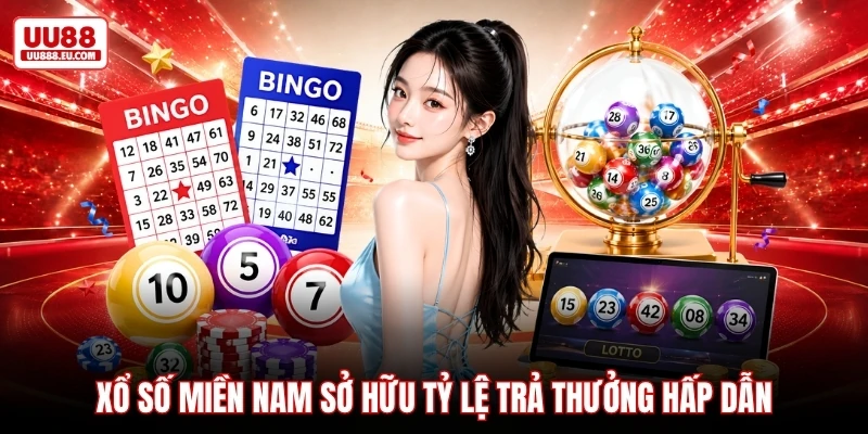 Xổ số miền Nam sở hữu tỷ lệ trả thưởng hấp dẫn